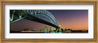 Framed Skyline Harbour Bridge Sydney Australia
