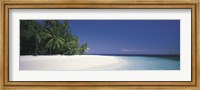 Framed White Sand Beach Maldives