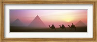 Framed Giza Pyramids Egypt