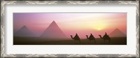 Framed Giza Pyramids Egypt