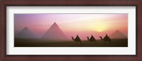 Framed Giza Pyramids Egypt