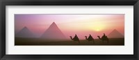 Framed Giza Pyramids Egypt