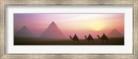 Framed Giza Pyramids Egypt