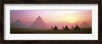 Framed Giza Pyramids Egypt