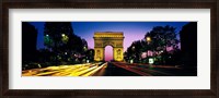 Framed France, Paris, Arc de Triomphe (night)