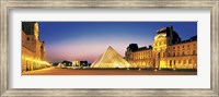 Framed Louvre, Paris, France at Dusk
