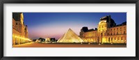 Framed Louvre, Paris, France at Dusk