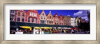 Framed Street Scene Brugge Belgium