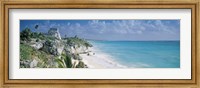 Framed El Castillo, Quintana Roo Caribbean Sea, Tulum, Mexico