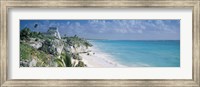 Framed El Castillo, Quintana Roo Caribbean Sea, Tulum, Mexico