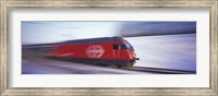 Framed SBB Train Switzerland