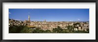 Framed Buildings in a city, Torre Del Mangia, Siena, Tuscany, Italy