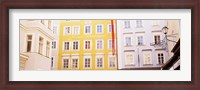 Framed Austria, Salzburg, Mozart's Birthplace, Low angle view of the apartments