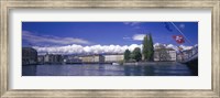Framed Rhone River Geneva Switzerland