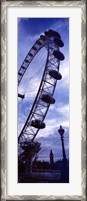 Framed Low angle view of the London Eye, Big Ben, London, England