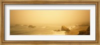 Framed Fog over the beach, Mendocino, California, USA