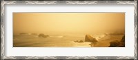 Framed Fog over the beach, Mendocino, California, USA