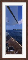 Framed Sailboat racing in the sea, Grenada