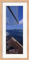 Framed Sailboat racing in the sea, Grenada