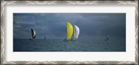 Framed Sailboat race Key West, Florida