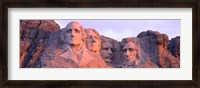 Framed Mount Rushmore, South Dakota (red hue)