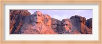 Framed Mount Rushmore, South Dakota (red hue)