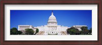 Framed Facade of a government building, Capitol Building, Capitol Hill, Washington DC, USA