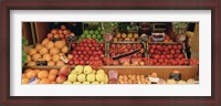 Framed Close-Up Of Fruits In A Market, Rue De Levy, Paris, France