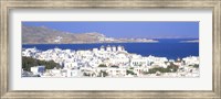Framed Aerial View of Mykonos, Greece