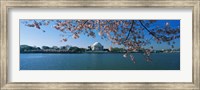 Framed Monument at the waterfront, Jefferson Memorial, Potomac River, Washington DC, USA