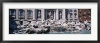 Framed Fountain in front of a building, Trevi Fountain, Rome, Italy