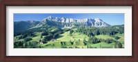Framed Switzerland, Emmental, High angle view of a farmland