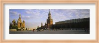 Framed Cathedral at a town square, St. Basil's Cathedral, Red Square, Moscow, Russia