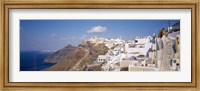 Framed City on a cliff, Santorini, Cyclades Islands, Greece
