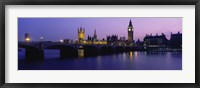 Framed Big Ben, Houses of Parliament, London, England