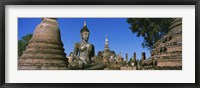 Framed Statue Of Buddha In A Temple, Wat Mahathat, Sukhothai, Thailand