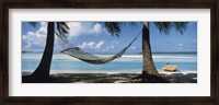 Framed Hammock on the beach, Cook Islands South Pacific