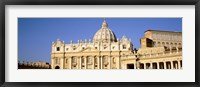 Framed Facade of a basilica, St. Peter's Basilica, St. Peter's Square, Vatican City, Rome, Lazio, Italy