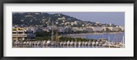 Framed High Angle View Of Boats Docked At Harbor, Cannes, France