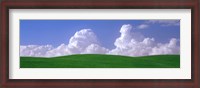 Framed USA, Washington, Palouse, wheat and clouds