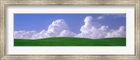 Framed USA, Washington, Palouse, wheat and clouds