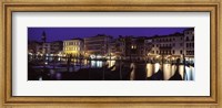 Framed Grand Canal at Night, Venice Italy