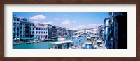 Framed Rialto and Grand Canal Venice Italy