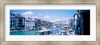 Framed Rialto and Grand Canal Venice Italy