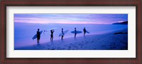 Framed Surfers on Beach Costa Rica