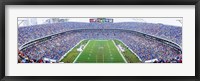 Framed NFL Football, Ericsson Stadium, Charlotte, North Carolina, USA