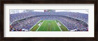Framed NFL Football, Ericsson Stadium, Charlotte, North Carolina, USA