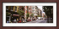 Framed Street Scene Barcelona Spain