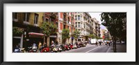 Framed Street Scene Barcelona Spain