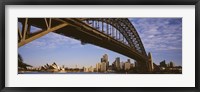 Framed Sydney Harbor Bridge, Sydney, New South Wales, Australia